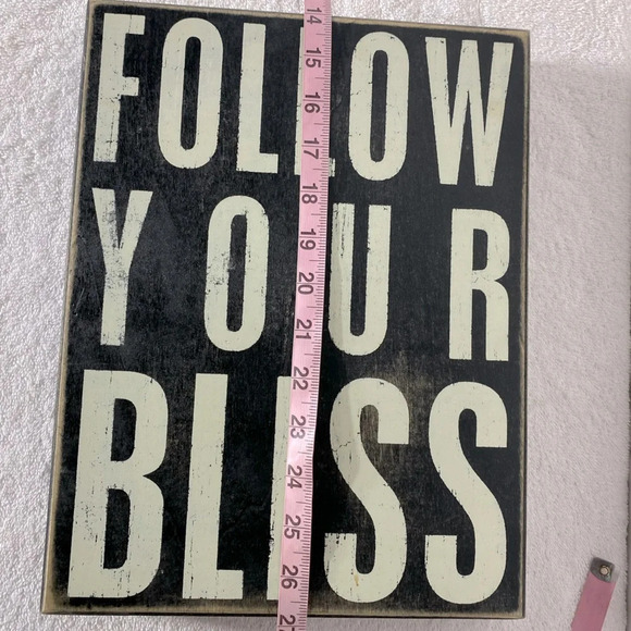 Primitives By Kathy Phillips Follow Your Bliss Rustic Wood Art Wall Decor - Picture 11 of 11